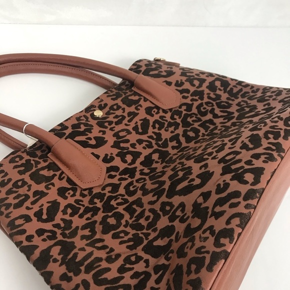 Ellie & Kate Brown Black Animal Print New With Tags Tote - Picture 11 of 15